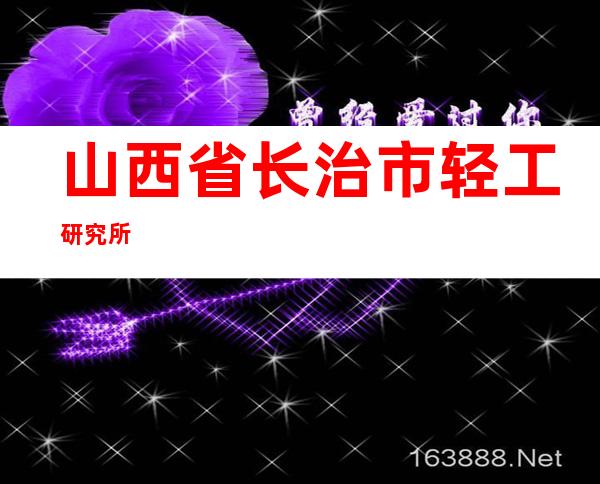 山西省长治市轻工研究所